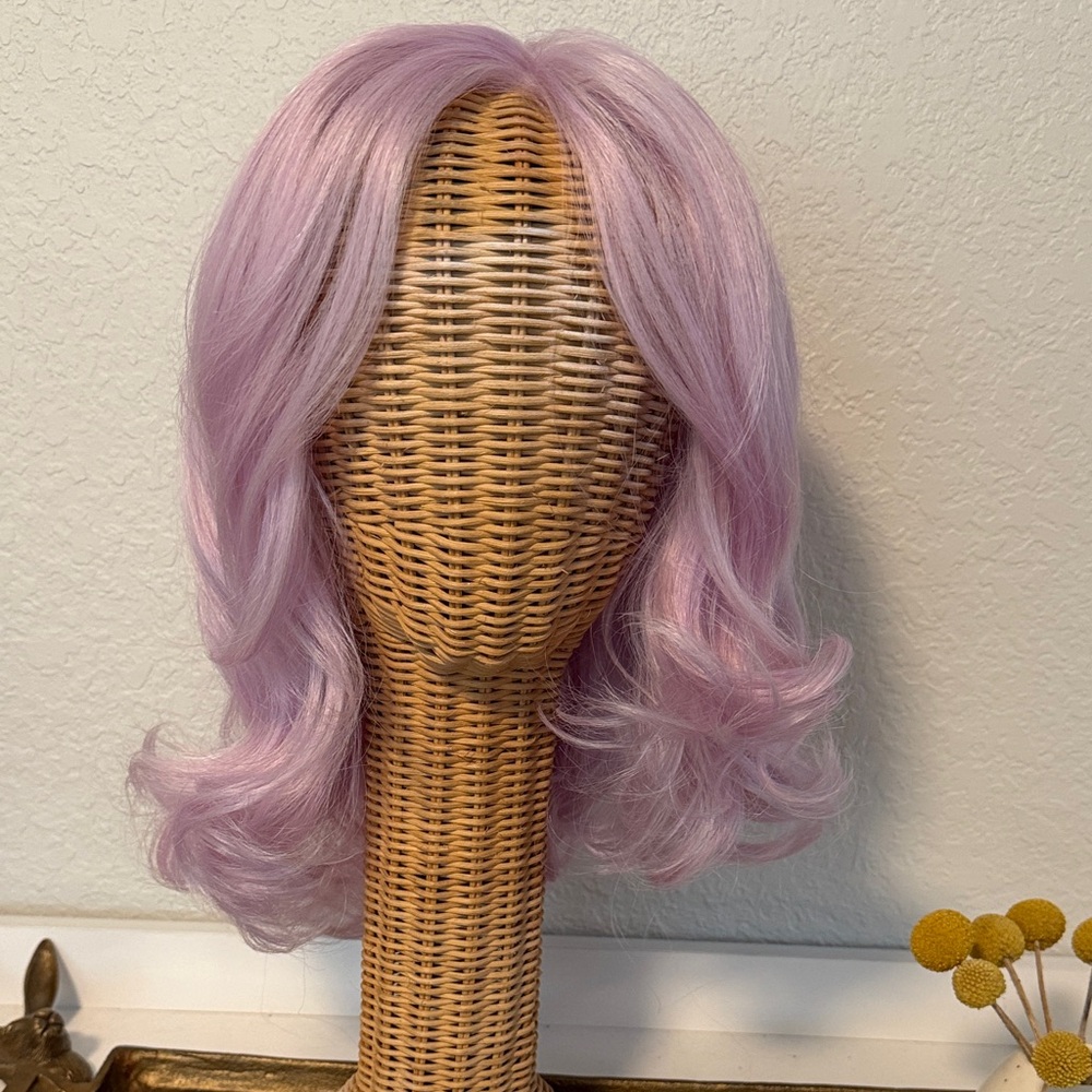 Lavender Wavy Hair Wig